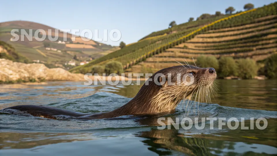Calm Presence of the European otter