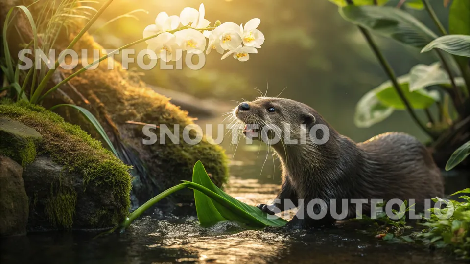 Mighty Aura of the Asian small-clawed otter