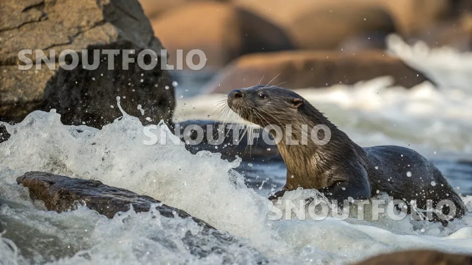 Lively Whiff of the Cape clawless otter
