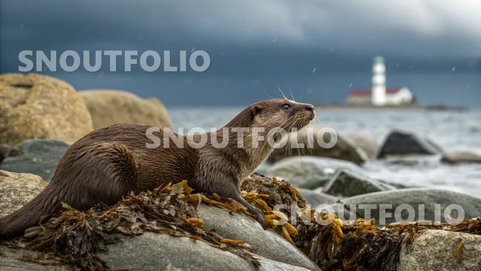 Loyal Portrait of the European otter