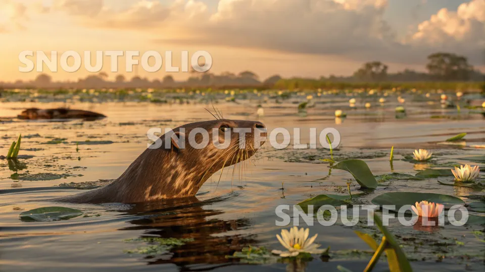 Bright Gaze of the Giant otter
