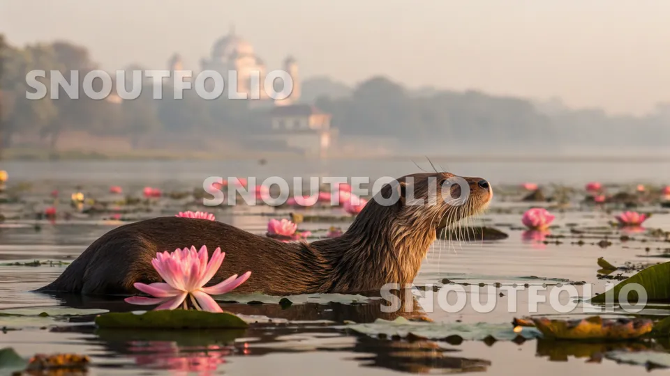 Quiet Aura of the Smooth-coated otter