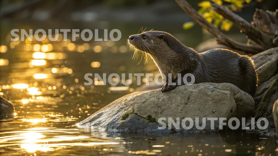 Vivid Memory of the Smooth-coated otter