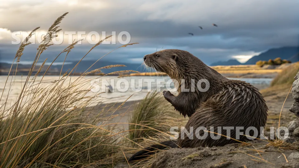 Witty Glimpse of the Southern river otter