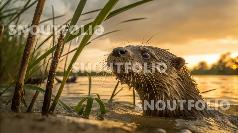 Calm Companion of the Hairy-nosed otter