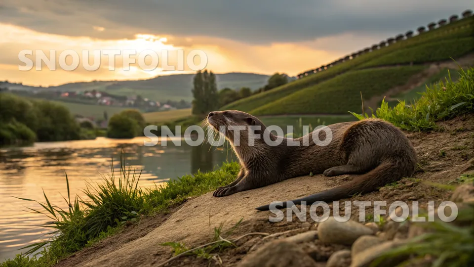 Curious Glimpse of the European otter