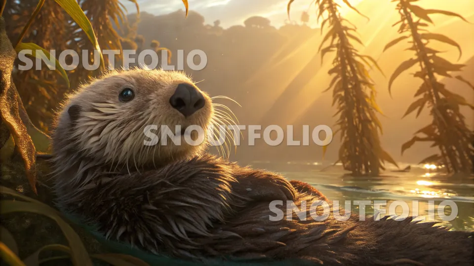 Elegant Glimpse of the Sea otter