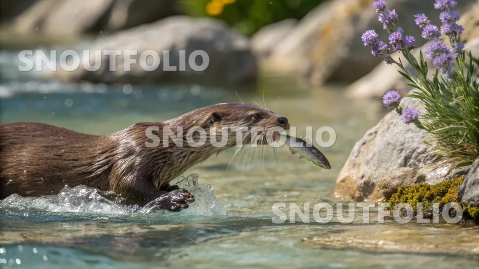 Playful Companion of the North American river otter