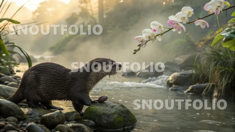 Mighty Charm of the Asian small-clawed otter
