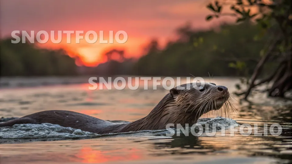 Golden Spirit of the Smooth-coated otter