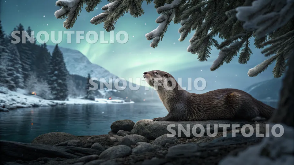 Golden Presence of the European otter