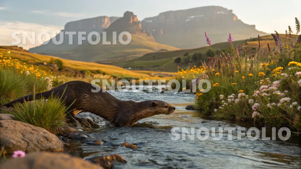 Mighty Wanderer of the African clawless otter