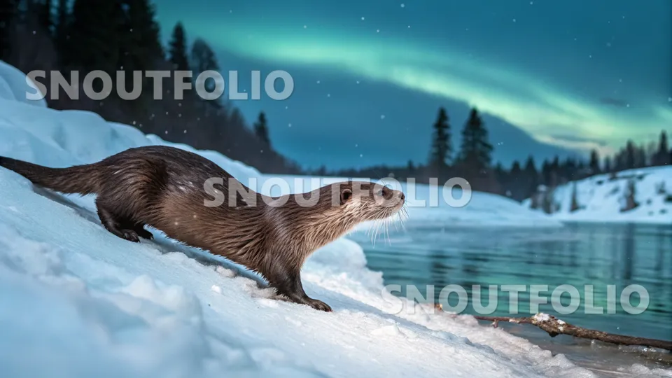 Charming Presence of the North American river otter