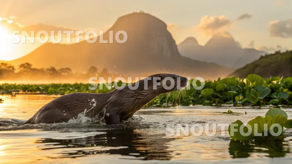 Vivid Spark of the Neotropical otter