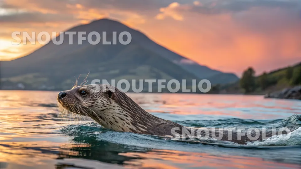 Wild Aura of the Spotted-necked otter