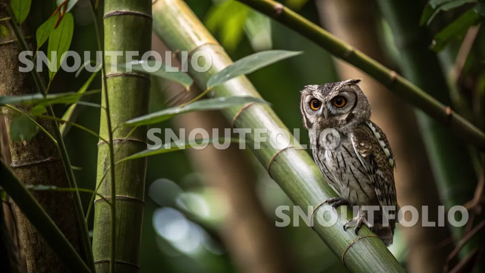 Witty Silhouette of the Wallace's Scops Owl