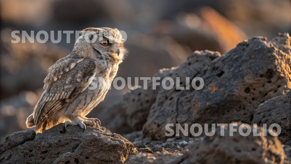 Serene Flare of the Manado Scops Owl