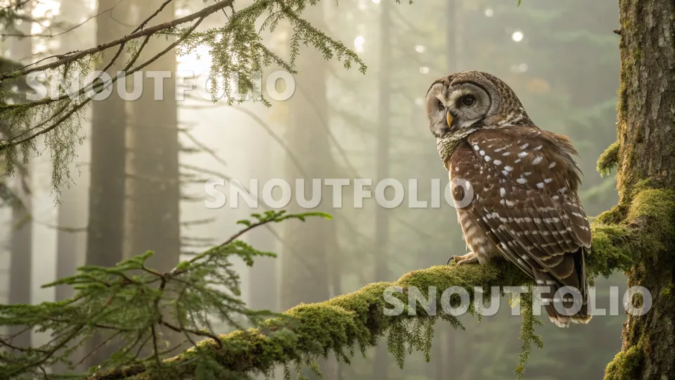 Bright Whisper of the Northern Spotted Owl