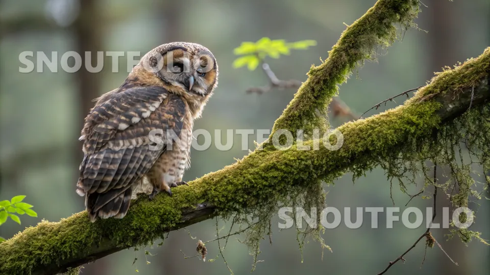 Golden Companion of the Sichuan Wood Owl