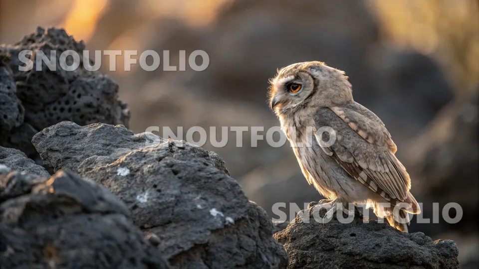 Majestic Glimpse of the Flores Scops Owl