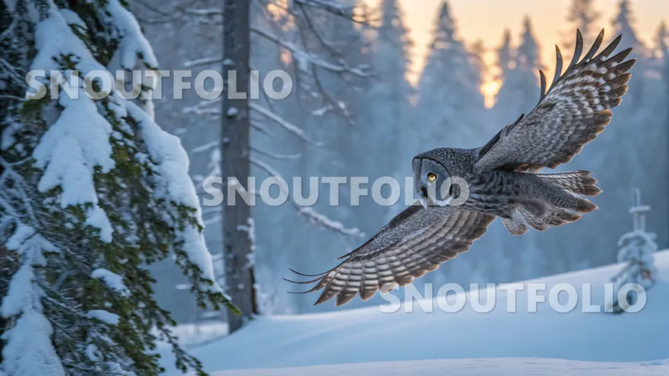 Graceful Whiff of the Great Grey Owl