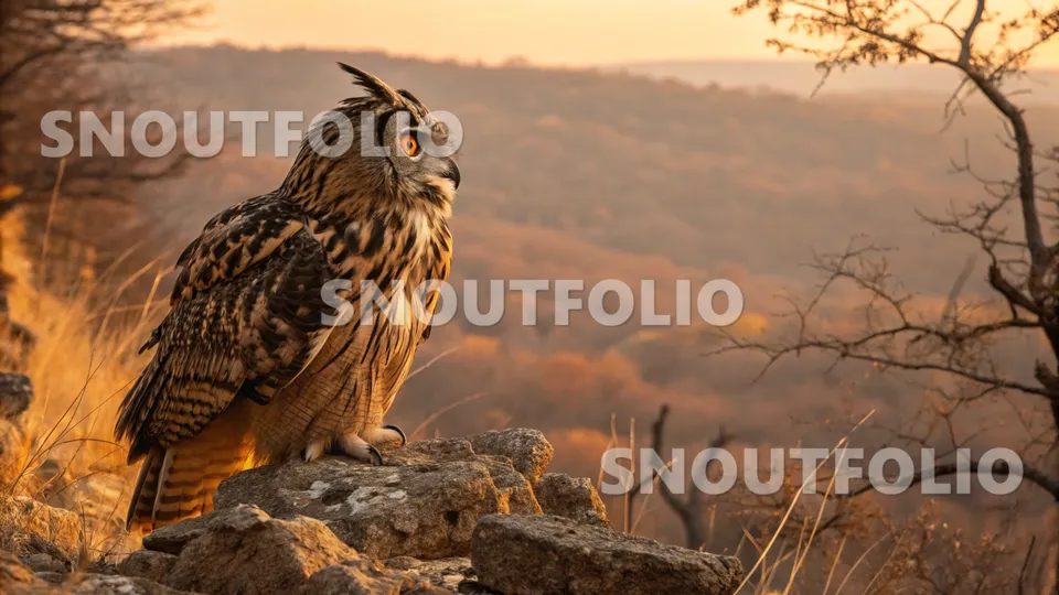 Bold Wanderer of the Indian Eagle-Owl