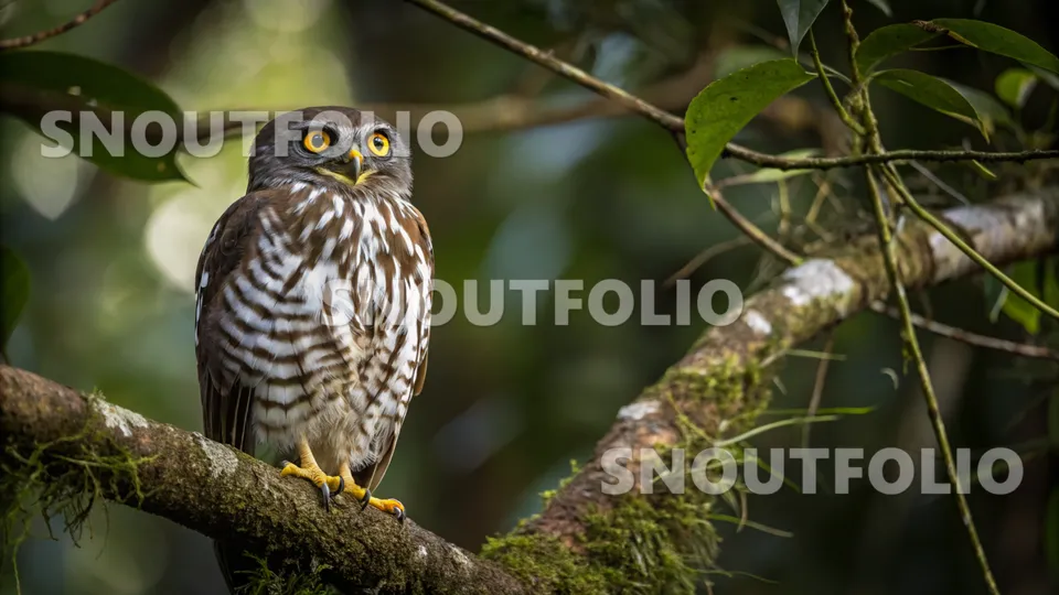 Golden Flare of the Philippine Hawk-Owl