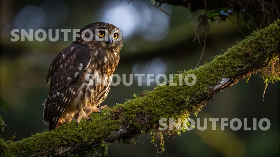 Playful Gaze of the Morepork (New Zealand Boobook)