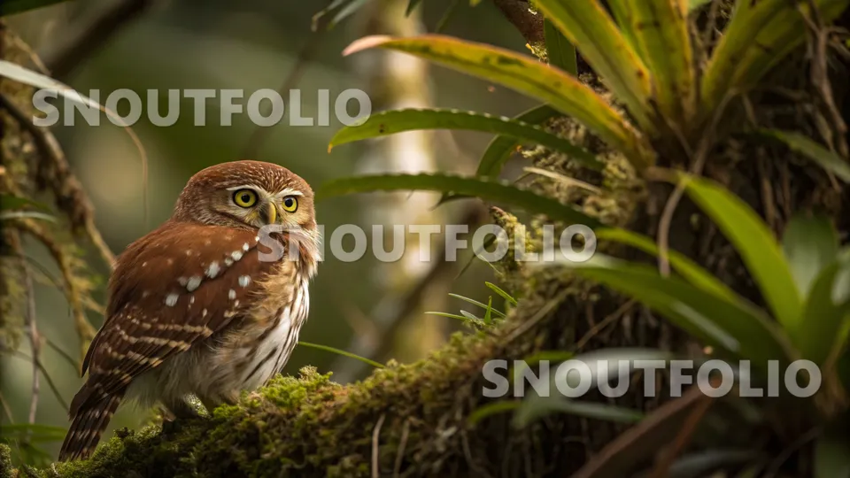 Playful Echo of the Central American Pygmy Owl