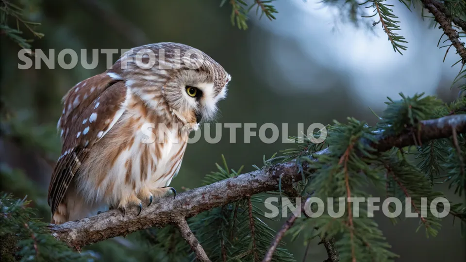 Cheerful Presence of the Northern Saw-whet Owl