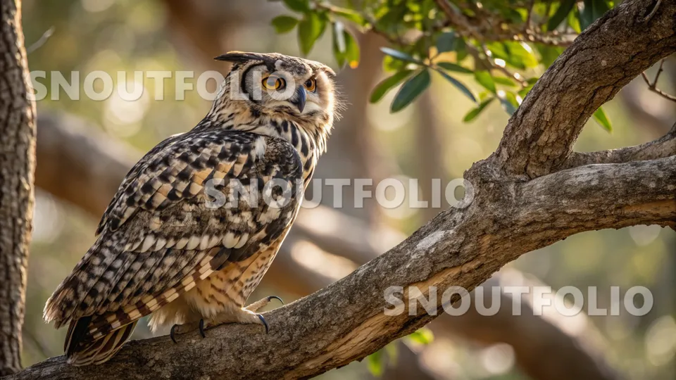 Curious Aura of the Mottled Owl