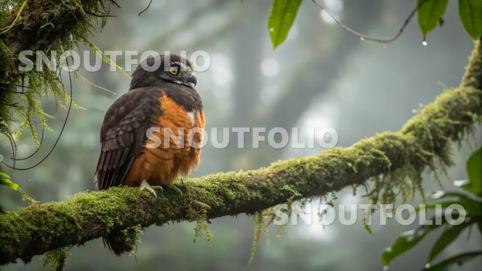 Calm Gaze of the Rufous-bellied Owl