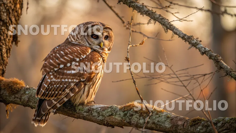 Playful Essence of the Rusty-barred Owl
