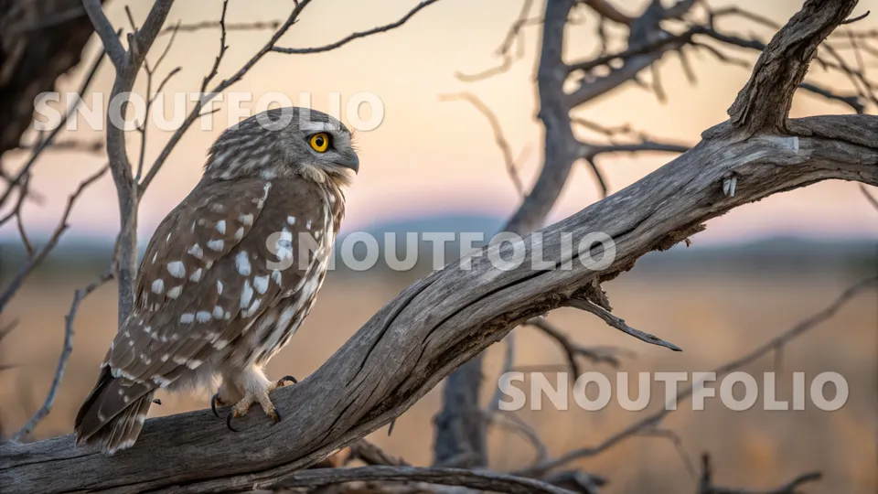 Cheerful Glimpse of the Barking Owl
