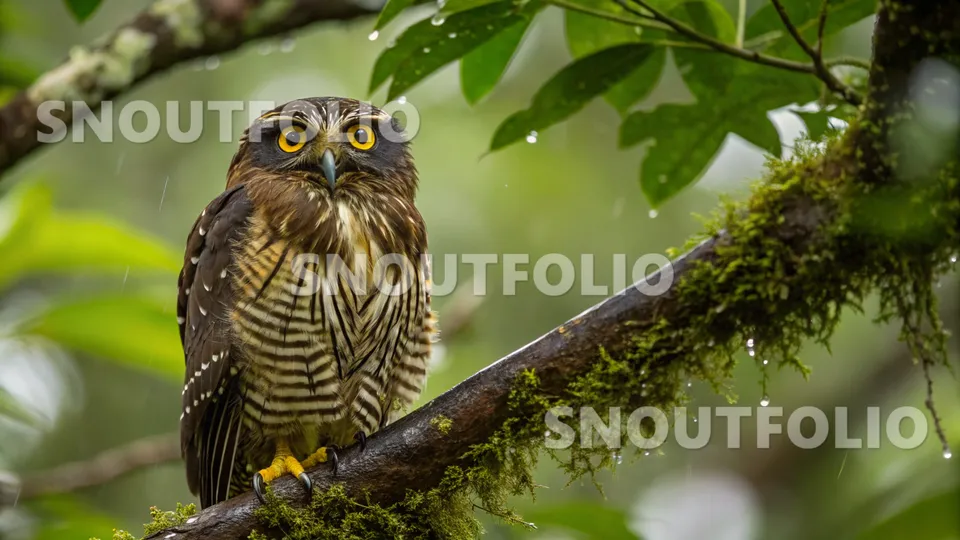 Elegant Memory of the Solomon Islands Hawk-Owl
