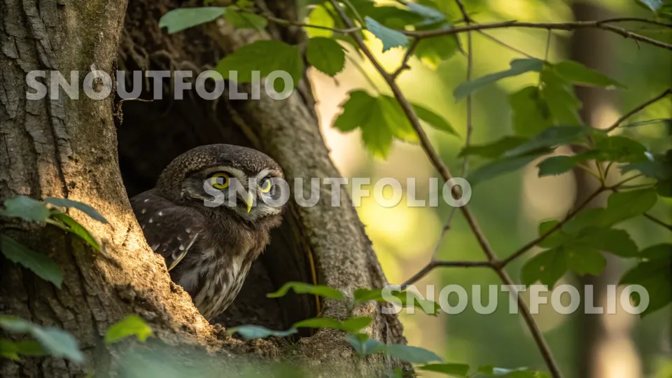 Cheerful Aura of the Forest Owlet