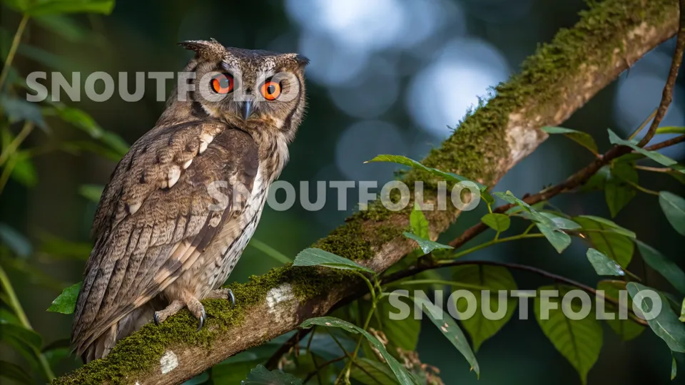 Golden Echo of the Moluccan Scops Owl