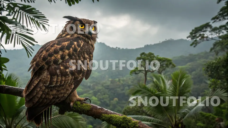 Mighty Portrait of the Fraser's Eagle-Owl