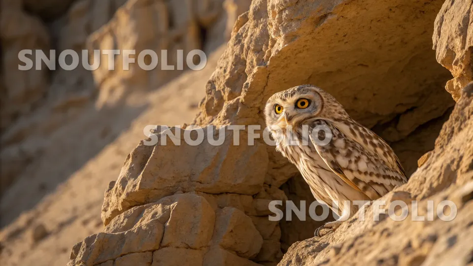 Mighty Gaze of the Hume's Owl