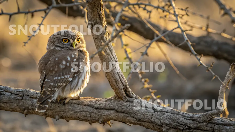 Playful Portrait of the Colima Pygmy Owl