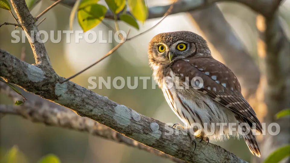 Charming Stride of the Least Pygmy Owl