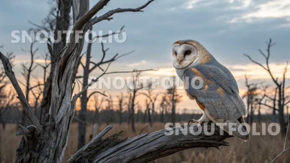 Witty Pose of the Ashy Barn Owl