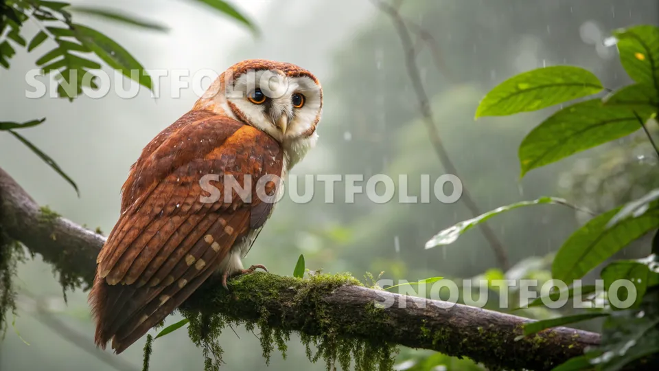 Witty Whimsy of the Red-backed Owl