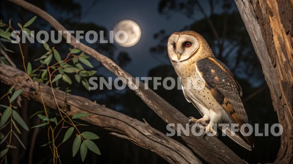 Serene Soul of the Australian Masked Owl