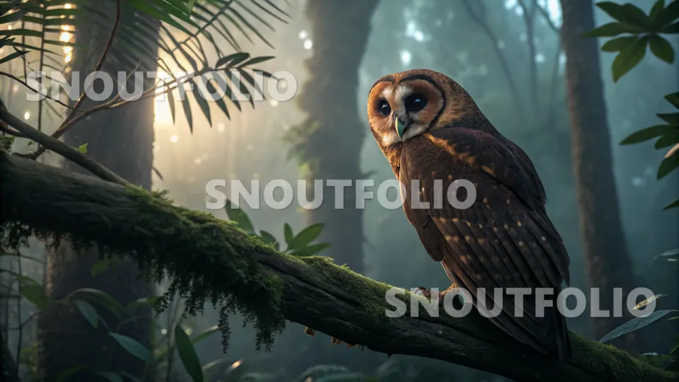 Graceful Spark of the New Britain Masked Owl