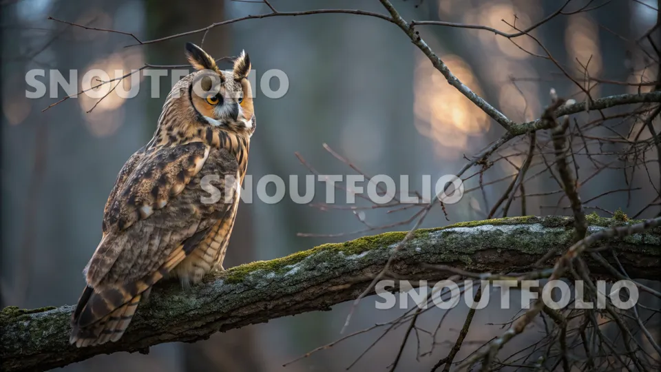 Quiet Pose of the Madagascar Long-eared Owl