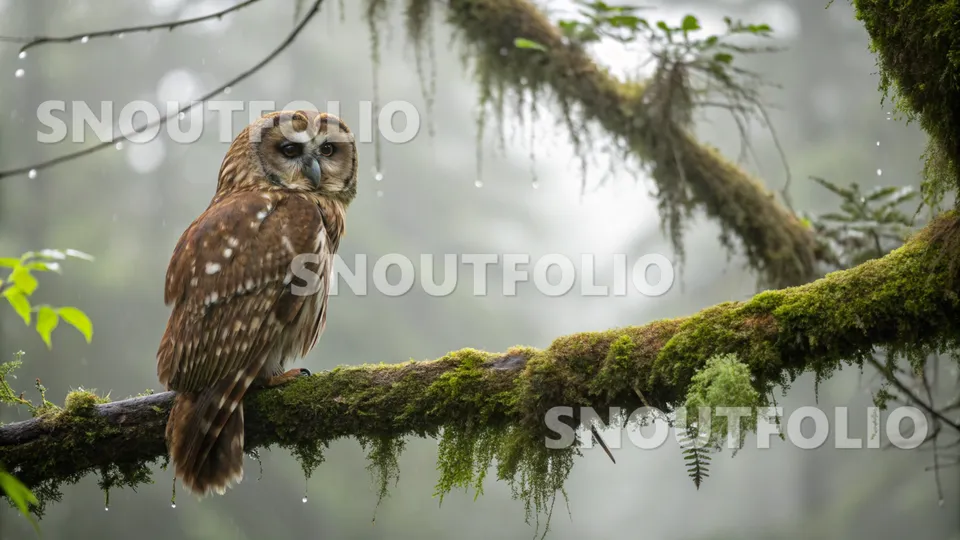Quiet Wanderer of the Strix sartorii (Mexican Barred Owl)