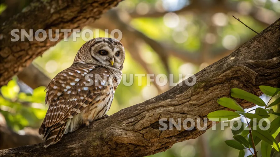 Charming Sight of the Mottled Owl