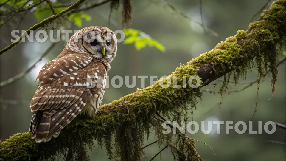 Elegant Whimsy of the Spotted Owl