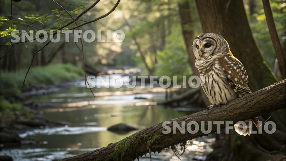 Serene Whimsy of the Barred Owl